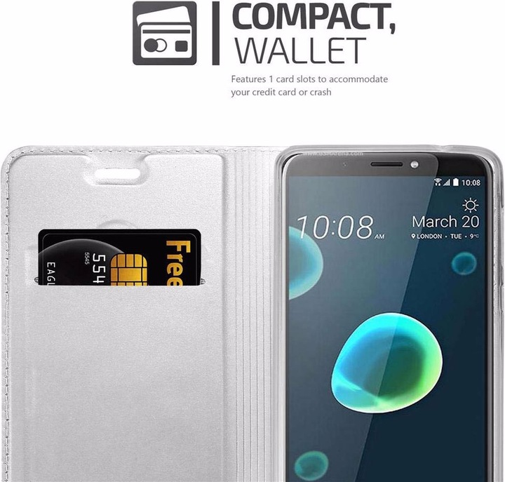 Produktbild Cadorabo Book Classy Style Cover (HTC Desire 12+)