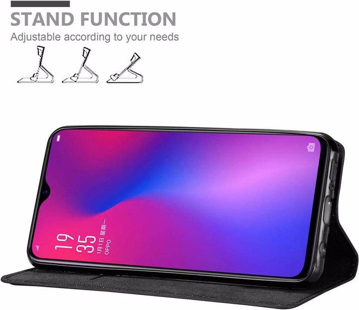 Actual product image Cadorabo Book Invisible Magnet Cover (Oppo R17)