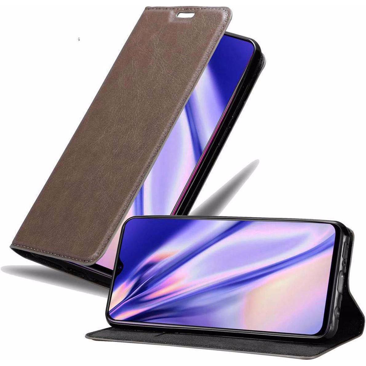 Cadorabo Book Invisible Magnet Cover (Oppo R17), Smartphone Hülle, Braun
