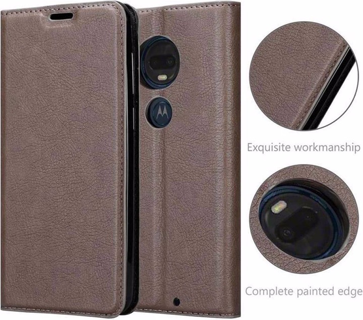 Actual product image Cadorabo Book Invisible Magnet Cover (Motorola Moto G7, Motorola Moto G7 Plus)