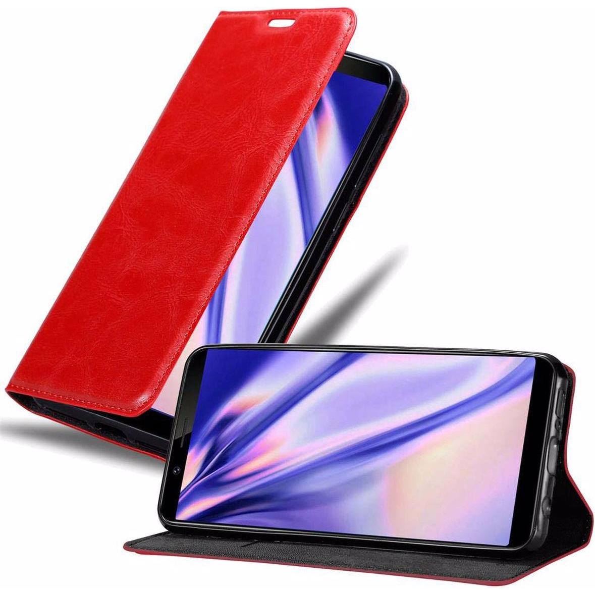 Thumbnail - Cadorabo Book Invisible Magnet Cover (Vivo Y71), Smartphone Hülle, Rot