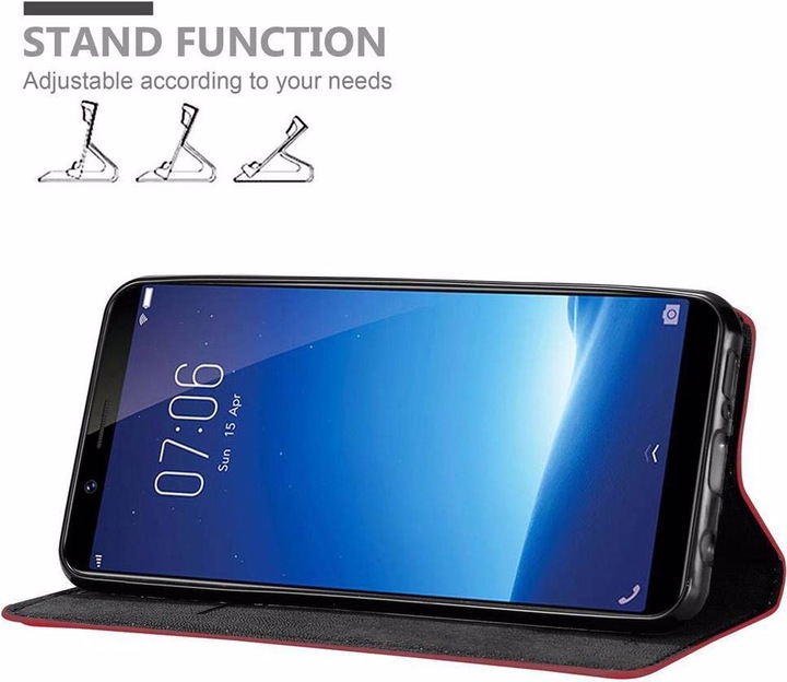 Actual product image Cadorabo Book Invisible Magnet Cover (Vivo Y71)