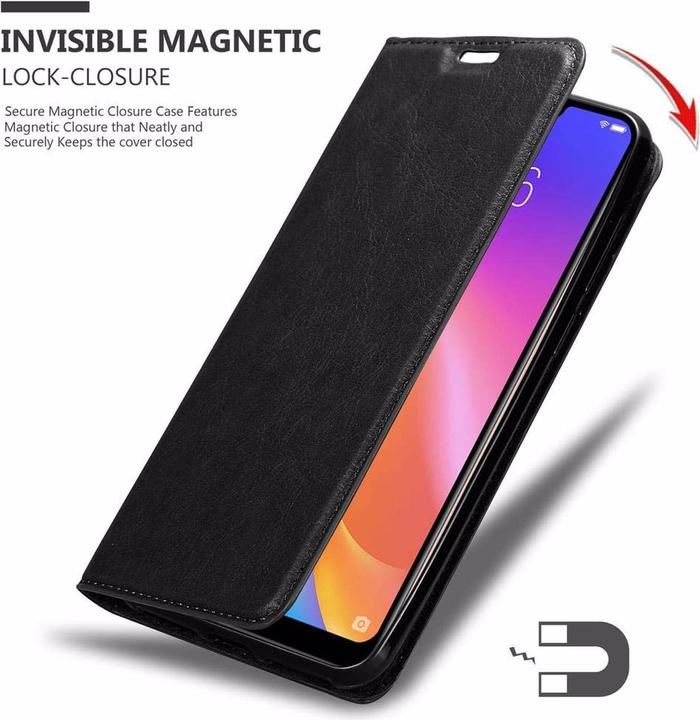 Actual product image Cadorabo Book Invisible Magnet Cover (Vivo Y81i)