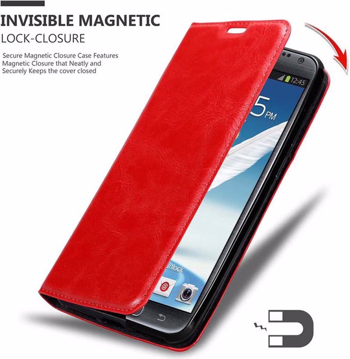 Actual product image Cadorabo Book Invisible Magnet Cover (Samsung Galaxy Note 2)