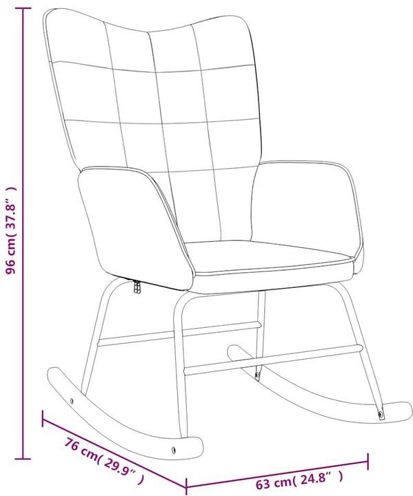 Produktbild vidaXL Schaukelstuhl