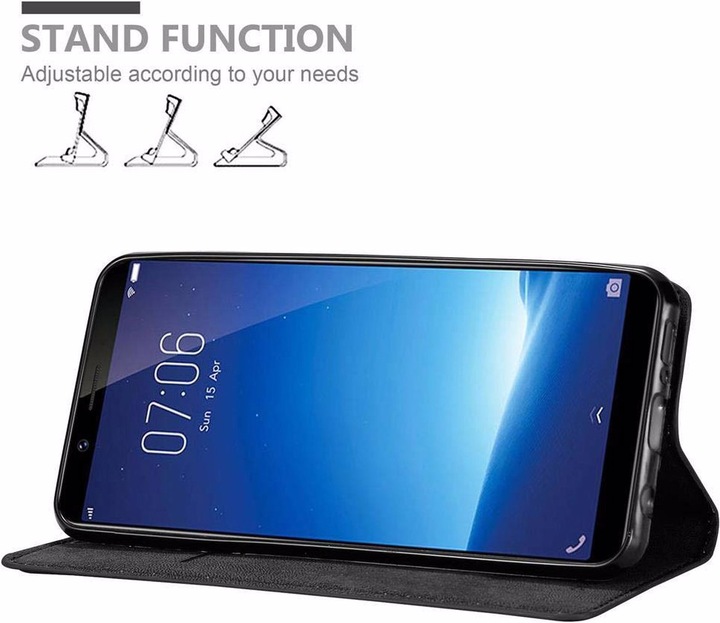 Actual product image Cadorabo Book Invisible Magnet Cover (Vivo Y71)