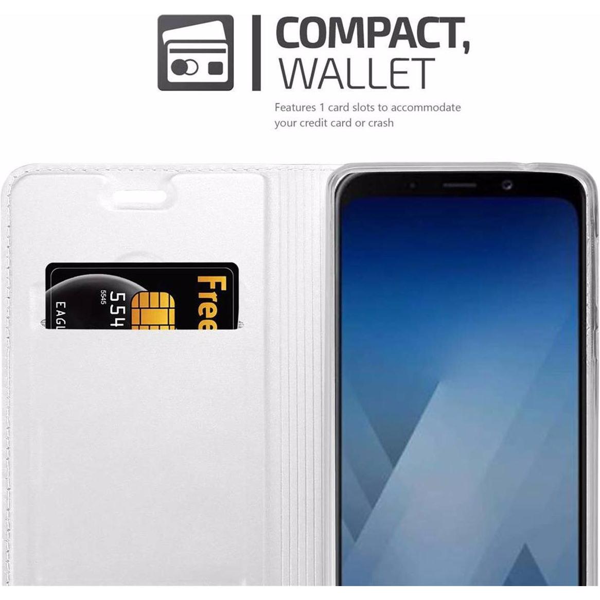Thumbnail - Cadorabo Book Classy Style Cover (Samsung Galaxy J6 (2018)), Smartphone Hülle, Silber