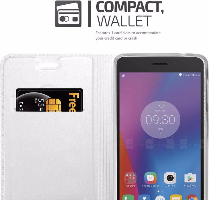 Actual product image Cadorabo Book Classy Style Cover (K6, Lenovo K6 Power)
