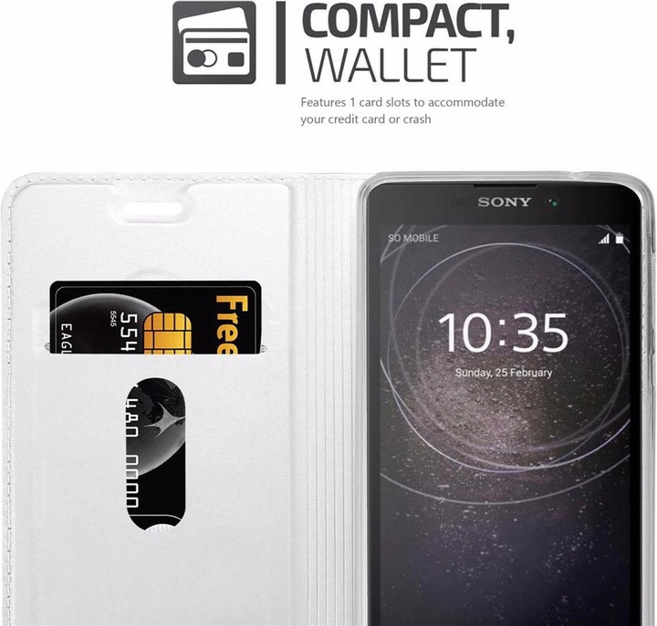 Actual product image Cadorabo Book Classy Style Cover (Sony Xperia L2)