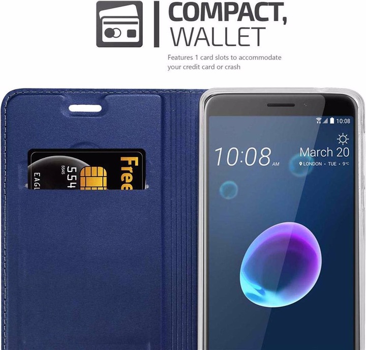 Produktbild Cadorabo Book Classy Style Cover (HTC Desire 12)