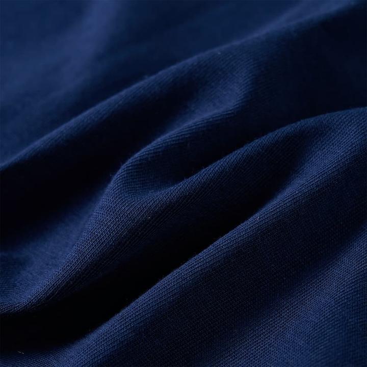 Produktbild vidaXL Kinder-Langarmshirt Marineblau 92,Material: 100 (92)