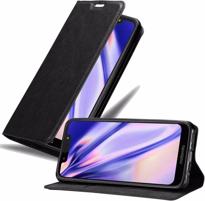 Actual product image Cadorabo Book Invisible Magnet Cover (Motorola Moto G7 Play)