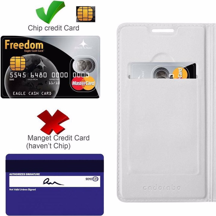 Actual product image Cadorabo Book Classy Style Cover (ZTE Blade V7)