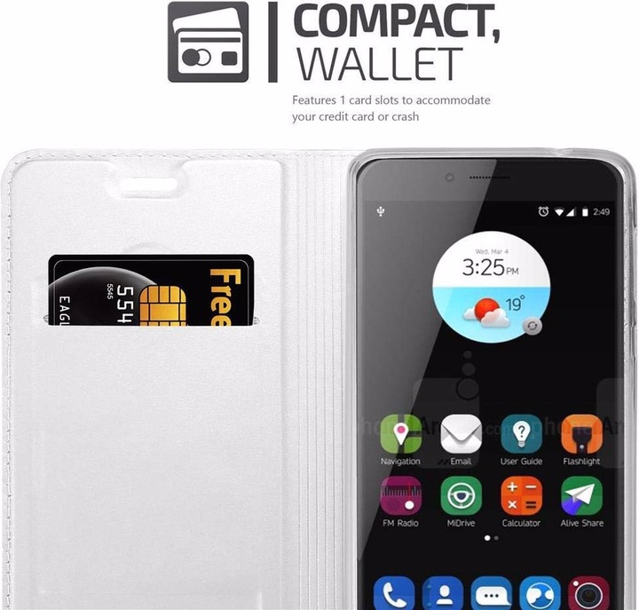 Actual product image Cadorabo Book Classy Style Cover (ZTE Blade V7)