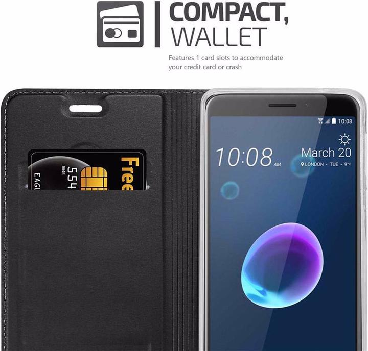 Actual product image Cadorabo Book Classy Style Cover (HTC Desire 12)