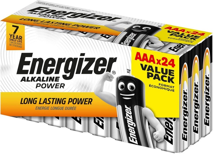 Energizer Alkaline Power (24 pz., AAA, 1200 mAh)
