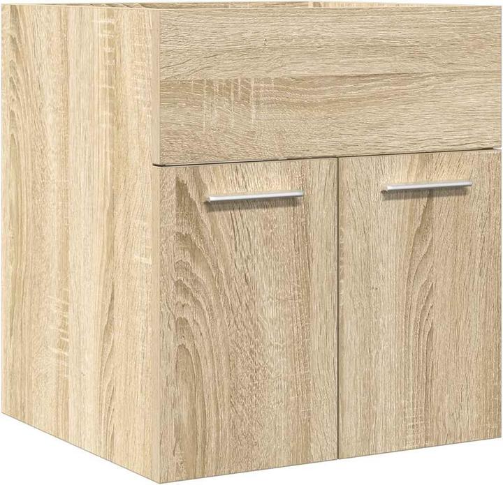 Image du produit VidaXL Armoire pour lavabo Chêne Sonoma 41x38,5x46 cm Matériau dérivé du bois