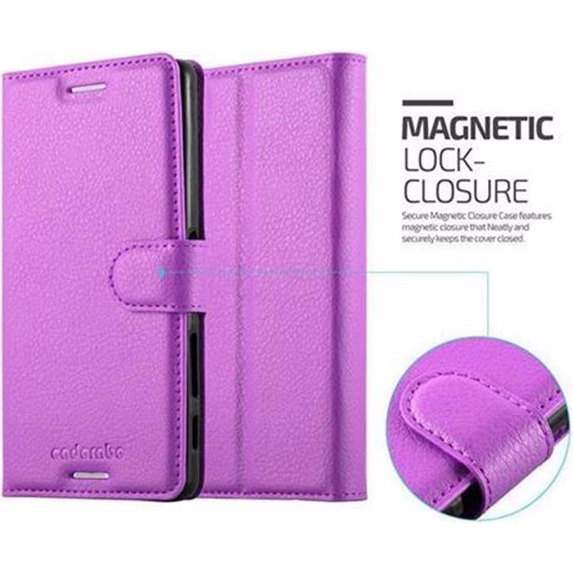 Thumbnail - Cadorabo Book mit Standfunktion Cover (Sony Xperia X), Smartphone Hülle, Violett
