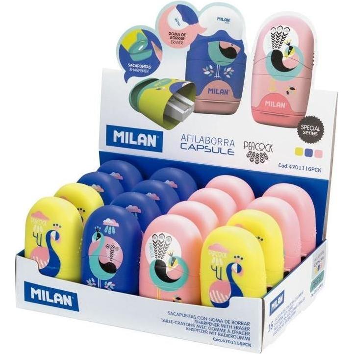 Milan Kapsel-Pfauenspitzer und Radiergummi (16 Stück) (45378715)