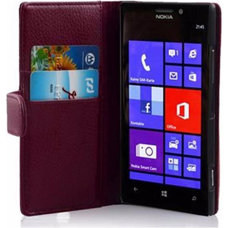 Thumbnail - Cadorabo Book mit Struktur Cover (Nokia Lumia 925), Smartphone Hülle, Violett