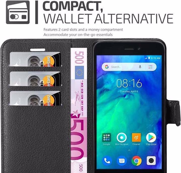 Actual product image Cadorabo Book with stand function cover (Xiaomi Redmi Go)