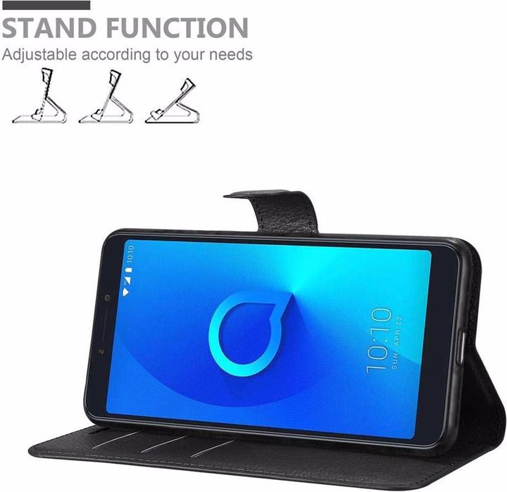 Actual product image Cadorabo Book with stand function cover (Alcatel 3C)