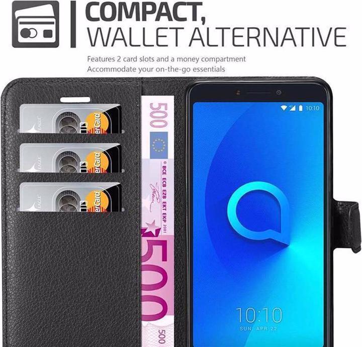 Actual product image Cadorabo Book with stand function cover (Alcatel 3C)