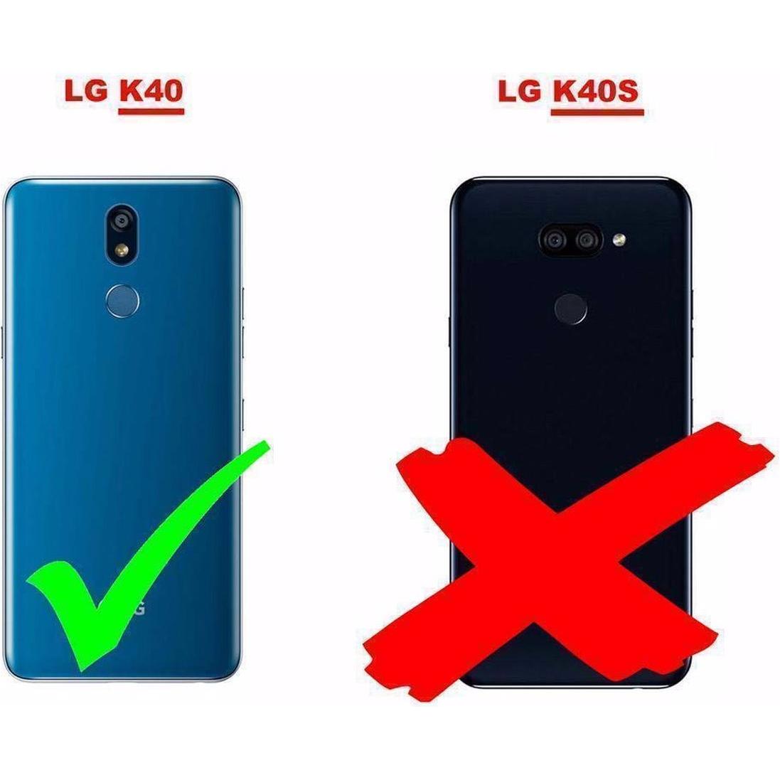Thumbnail - Cadorabo Book Invisible Magnet Cover (LG K40), Smartphone Hülle, Braun
