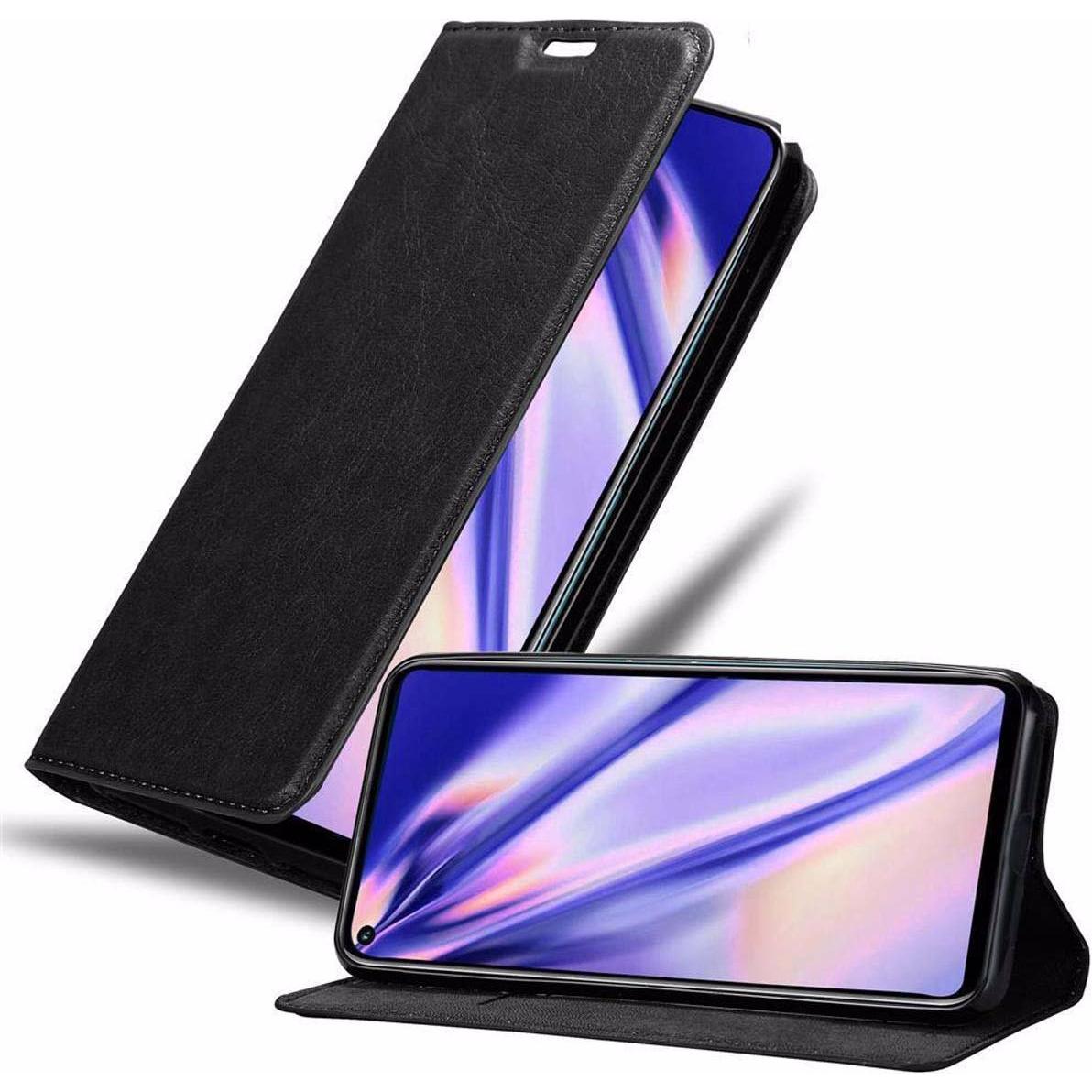 Cadorabo Book Invisible Magnet Cover (Honor 20), Smartphone Hülle, Schwarz