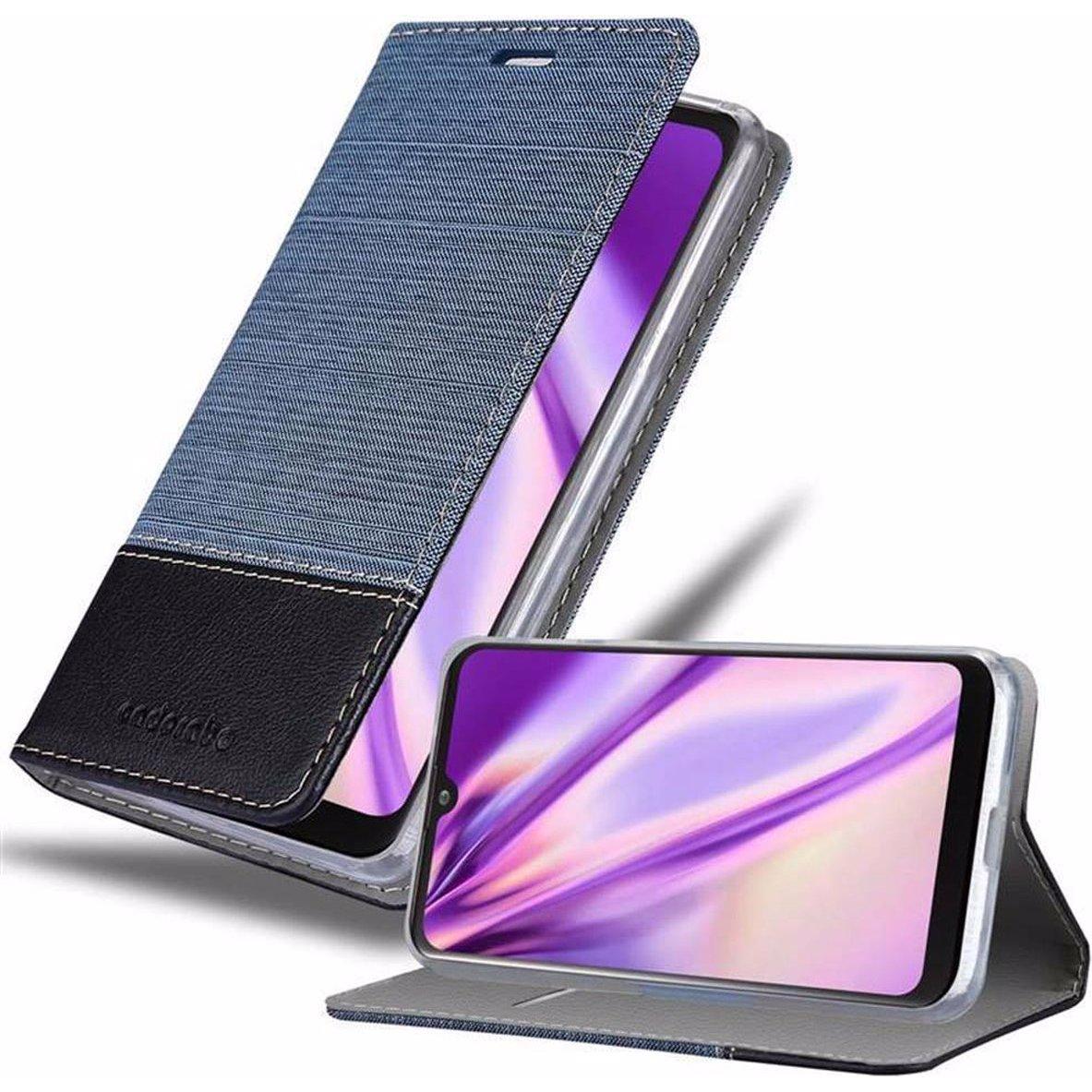 Cadorabo Book Jeans Optik Cover (LG K50), Smartphone Hülle, Blau