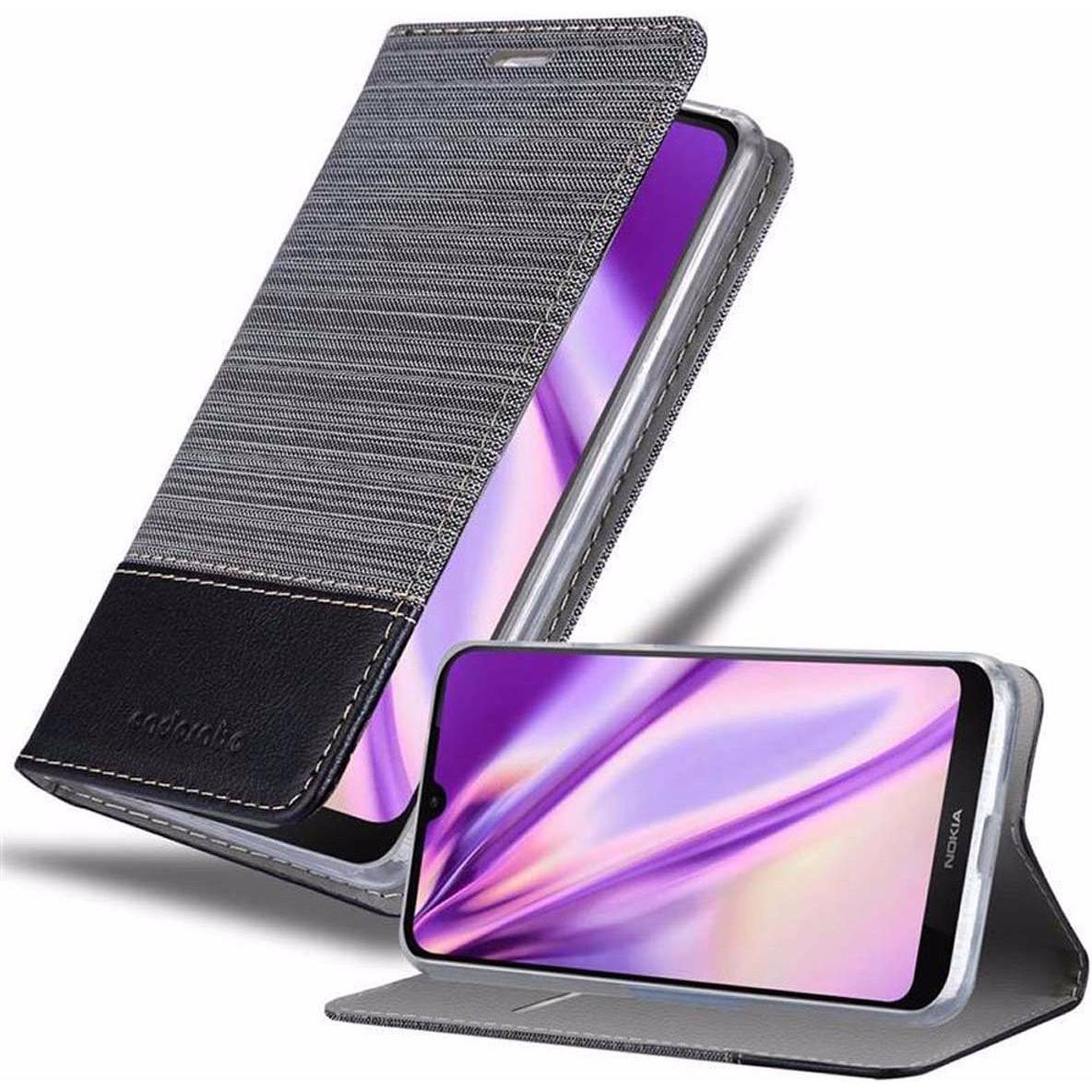 Thumbnail - Cadorabo Book Jeans Optik Cover (Nokia 3.2), Smartphone Hülle, Grau