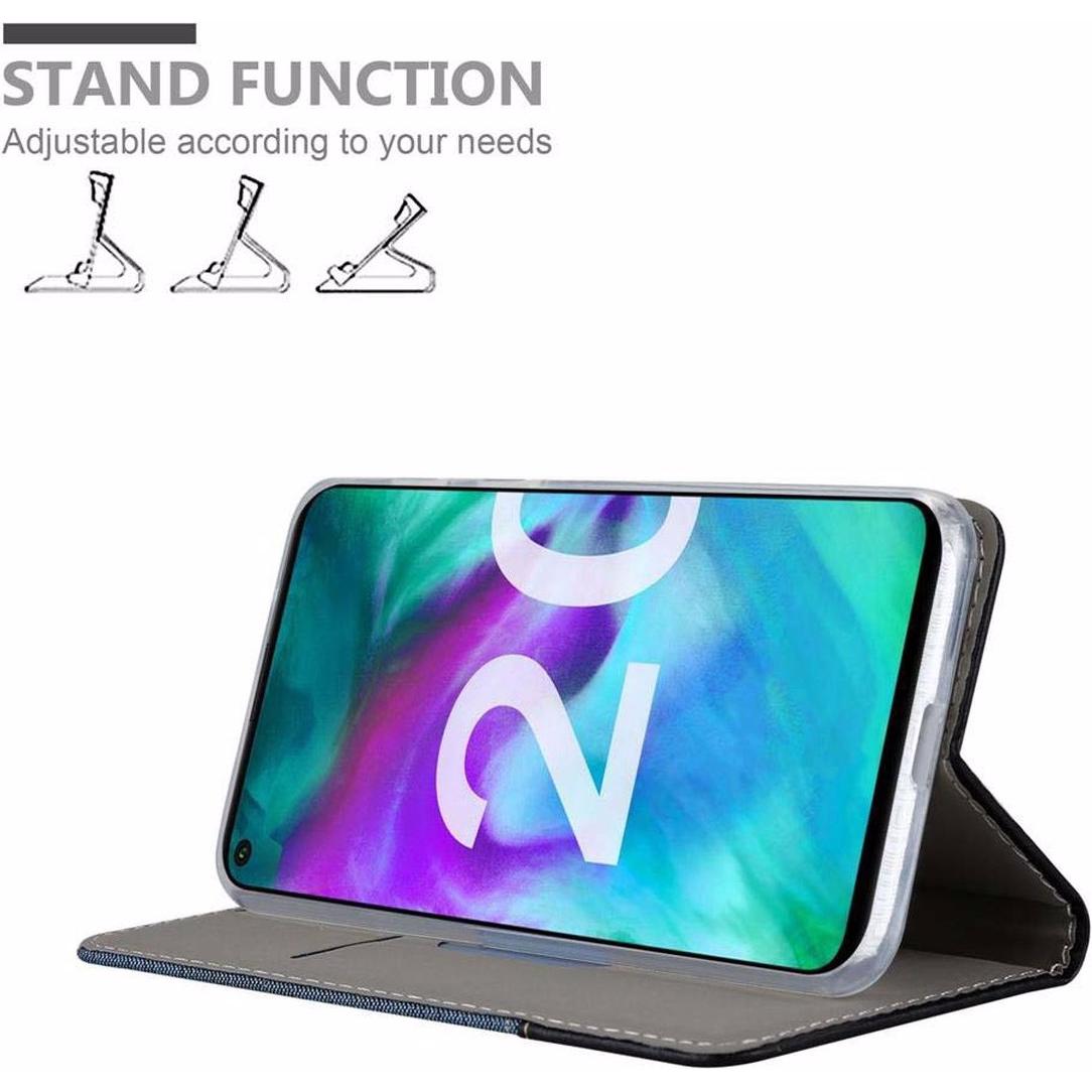 Thumbnail - Cadorabo Book Jeans Optik Cover (Honor 20), Smartphone Hülle, Blau