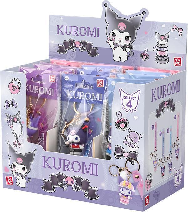 Actual product image YuMe Sanrio Kuromi Cute Outfit Series Schlüsselanhänger Kuromi Display (12)