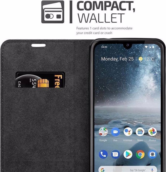 Actual product image Cadorabo Book Invisible Magnet Cover (Nokia 4.2)