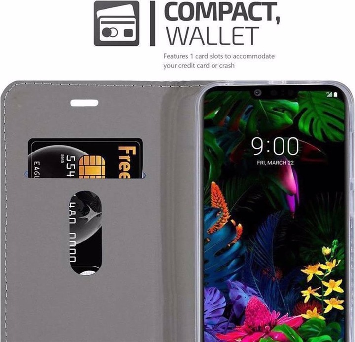 Produktbild Cadorabo Book Jeans Optik Cover (LG G8)