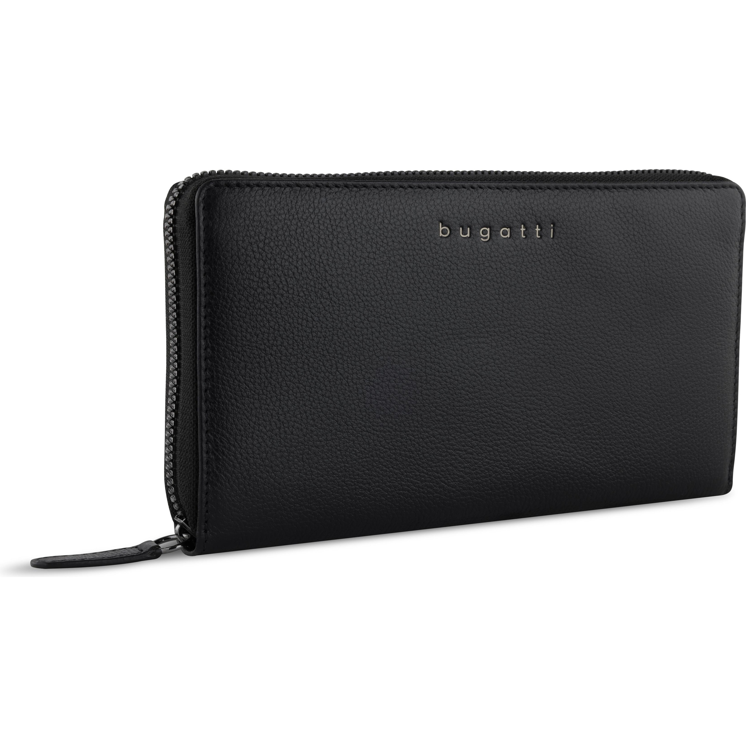 Bugatti, Damen, Portemonnaie, Geldbörse MIRA, Schwarz