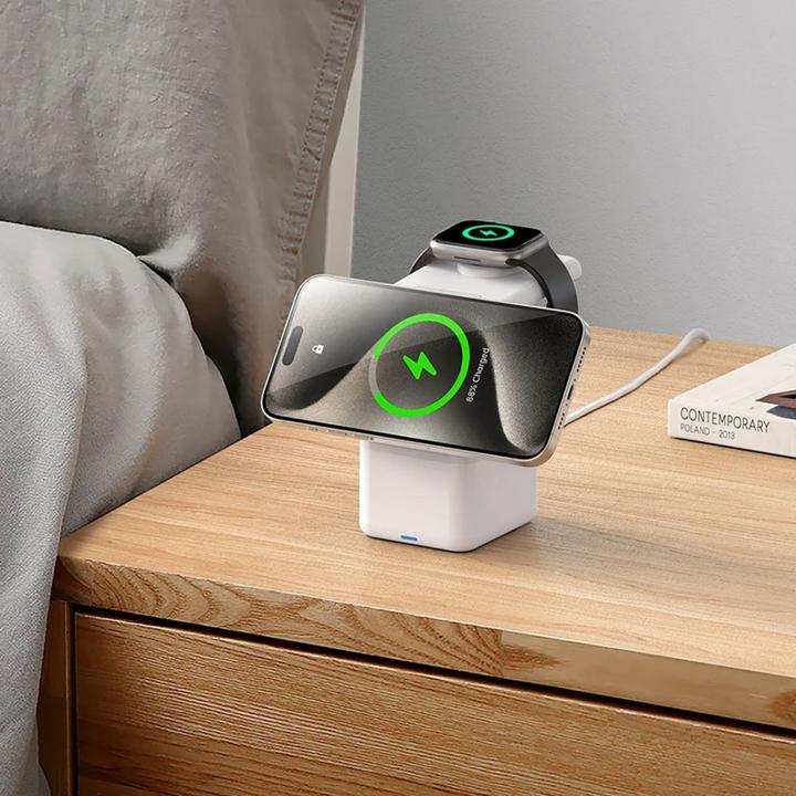 Produktbild Duzzona W20 4 in 1 MagSafe Wireless Ladegerät (Universal, Vivo, Samsung, Huawei)