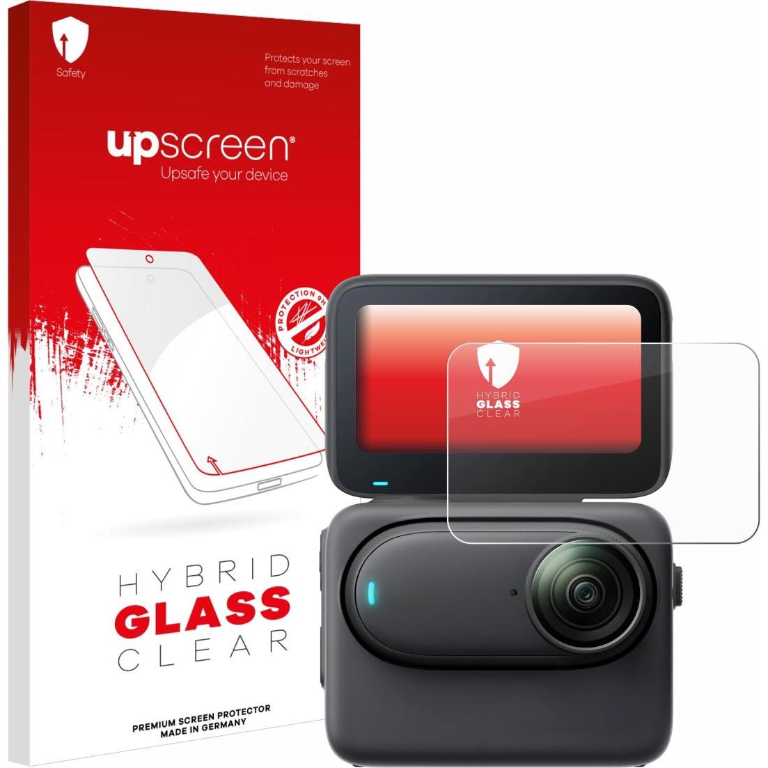 upscreen Scratch Shield Panzerglasfolie, Action Cam Zubehör, Transparent