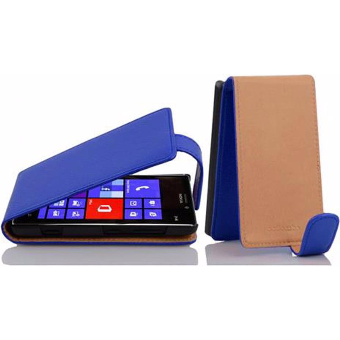 Thumbnail - Cadorabo Flip mit Struktur Cover (Nokia Lumia 925), Smartphone Hülle, Blau