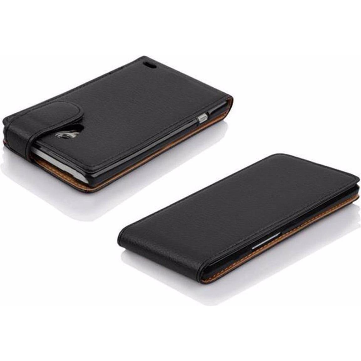 Thumbnail - Cadorabo Flip mit Struktur Cover (LG L90), Smartphone Hülle, Schwarz