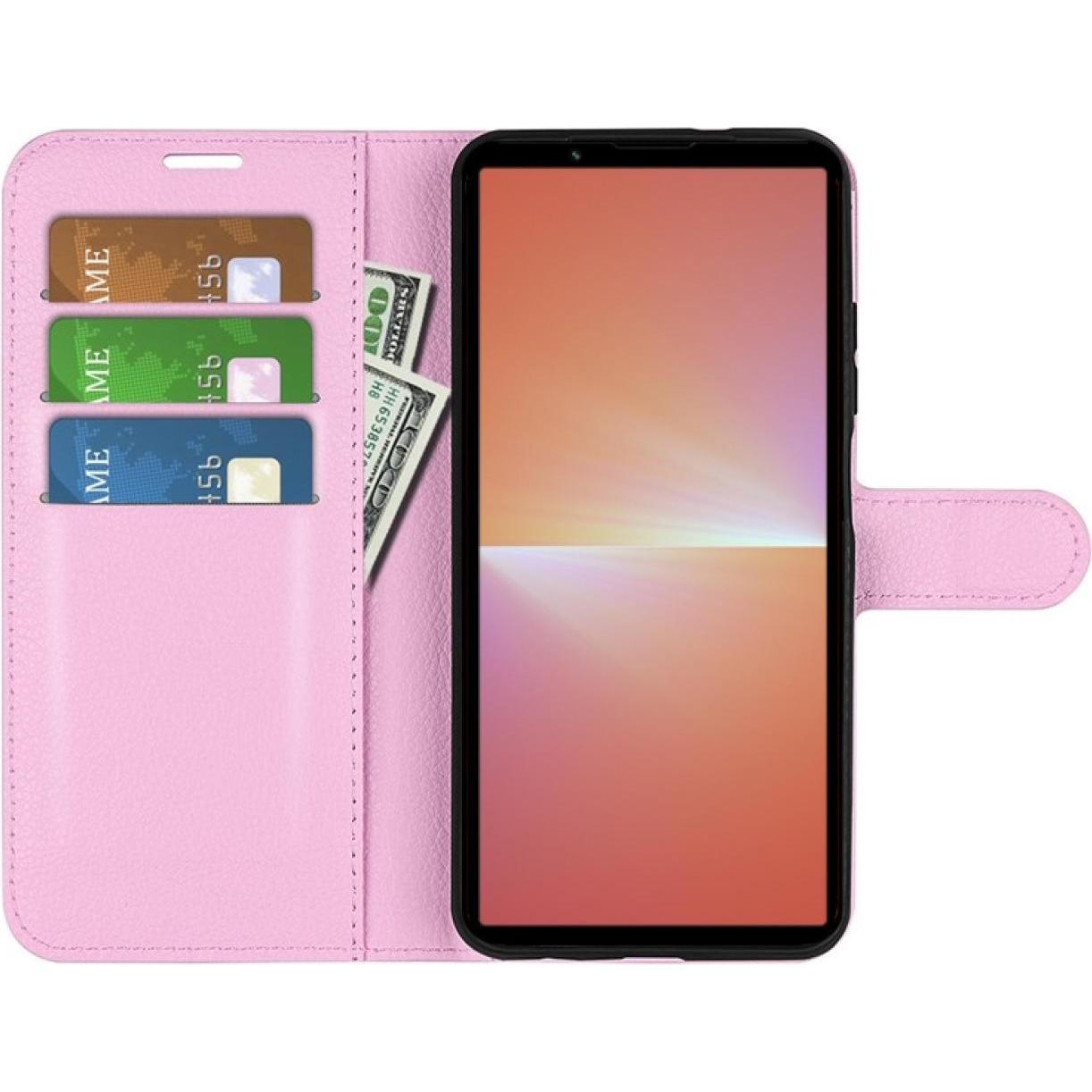 Thumbnail - Screenguard Sony Xperia 5 V Leather Guard Lederhülle (Sony Xperia 5 V), Smartphone Hülle, Rosa