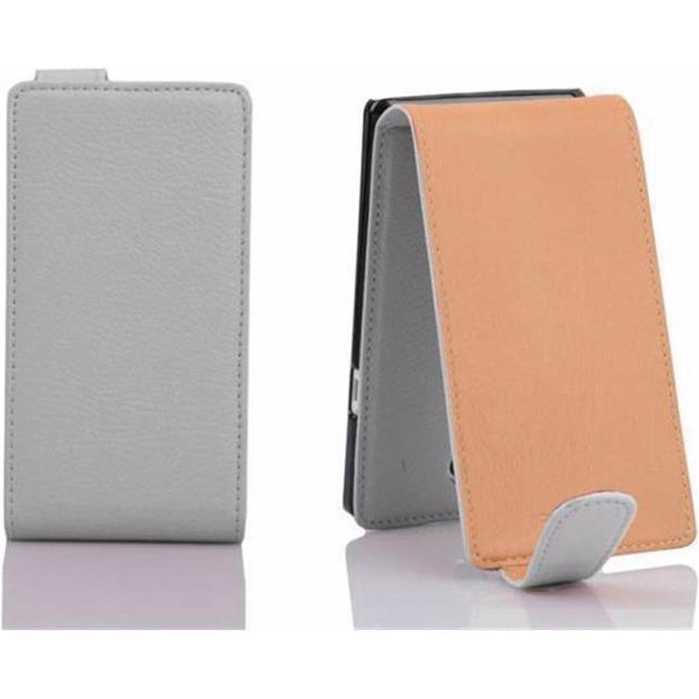 Thumbnail - Cadorabo Flip mit Struktur Cover (LG L70), Smartphone Hülle, Weiss