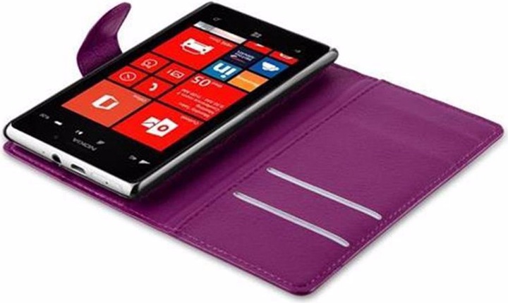 Actual product image Cadorabo Book with stand function cover (Nokia Lumia 925)