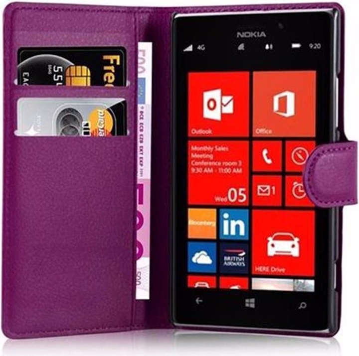 Actual product image Cadorabo Book with stand function cover (Nokia Lumia 925)