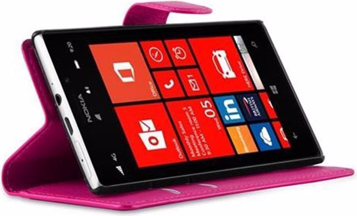 Actual product image Cadorabo Book with stand function cover (Nokia Lumia 925)