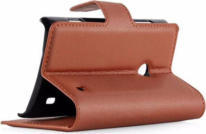 Actual product image Cadorabo Book with stand function cover (Nokia Lumia 520)