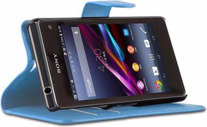 Actual product image Cadorabo Book with stand function cover (Sony Xperia Z1 Compact)