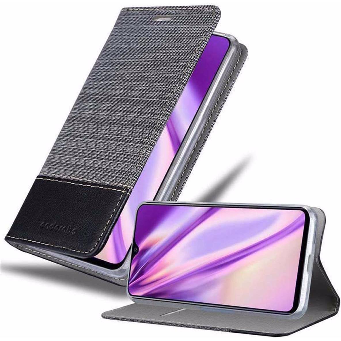 Cadorabo Book Jeans Optik Cover (Vivo Y95), Smartphone Hülle, Grau