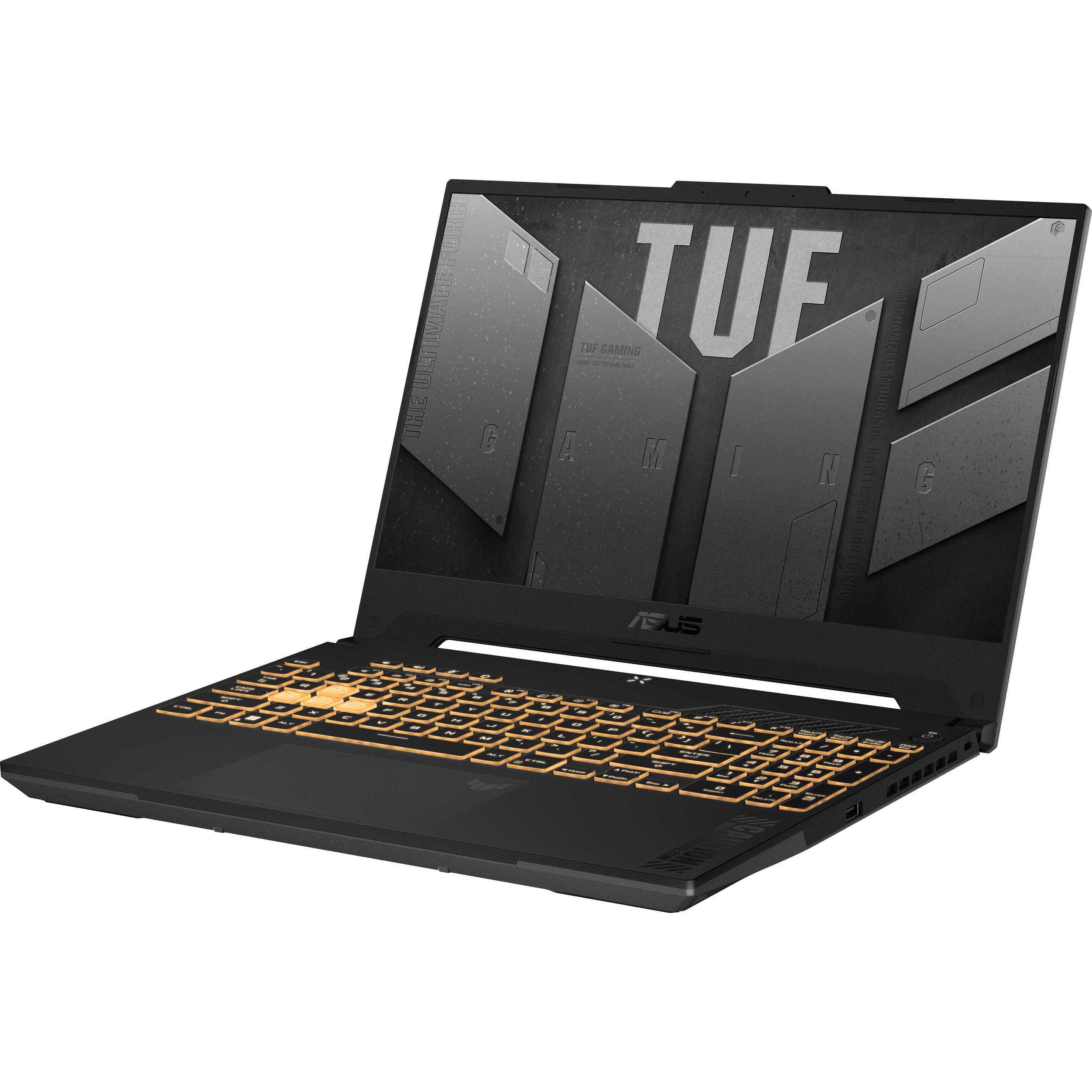 ASUS TUF Gaming F15 RTX 4070 (15.60", 512 GB, 16 GB, DE, Intel Core i7-12700H), Notebook, Grau