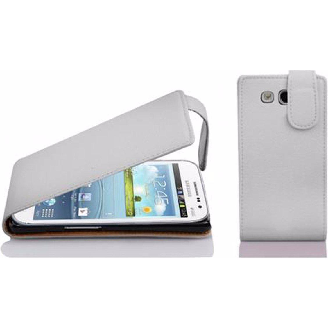 Thumbnail - Cadorabo Flip mit Struktur Cover (Samsung Galaxy Win), Smartphone Hülle, Weiss
